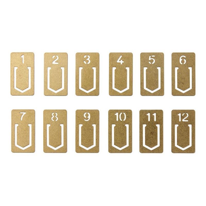 Midori Brass Clip Number (43080006) - Image 1